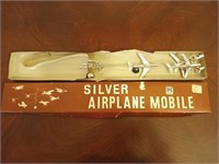 Silver airplane mobile by Knobler Hong Kong