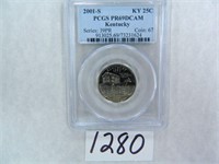 (2) 2001-S Kentucky Quarter PCGS Graded PR69 DC
