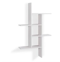 Cantilever White MDF Floating Wall Mount Shelf