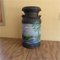Decorative Painted Milk Can