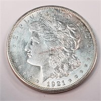 1921-D Morgan Silver Dollar - Nice