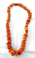 LADYS AMBER BUTTERSCOTCH NUGGET NECKLACE
