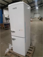 Forté Retro Style Bottom Freezer Fridge