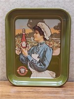 VINTAGE HEINZ METAL SERVING TRAY "THE GIRL WITH...