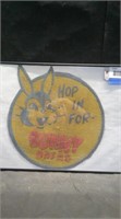 LARGE BUNNY BREAD FABRIC PATCH - 17"