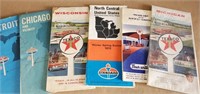 8 Vtg. ROAD MAPS, TEXACO, SINCLAIR, STANDARD