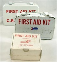 (3) RAILROAD AMTRAK & CONRAIL FIRST AID KITS