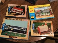 Four Ho Gauge Plasticville Village Kits