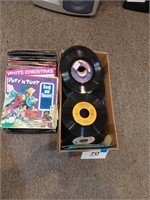 2 boxes of assorted 45 records