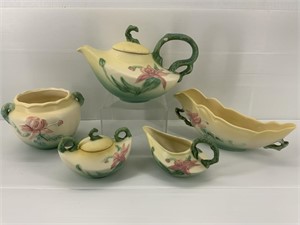 VTG Hull Art Pottery Woodland 5-Pc Set