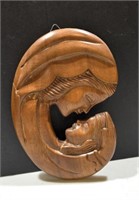 Wooden Mother w/Child
