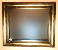 Beveled Wall Mirror in Plastic Frame