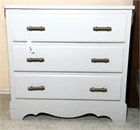 Three Drawer Painted Night Stand