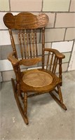 Pressback Caned Seat Rocking Chair