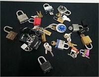 Combination and keyed padlocks