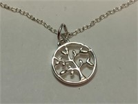 OF) 925 sterling silver pendant necklace