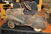 Early Blue Painted Ford Pedal Car