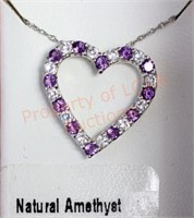 Sterling Silver Heart Shaped Necklace