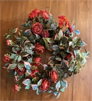 Custom Made Silk Floral Wreath