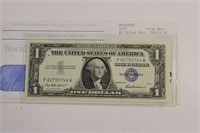 1957 Silver Certificate Dollar Bill