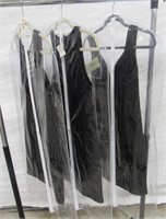 (3) Women's Black Short Dresses (Var. Sizes)