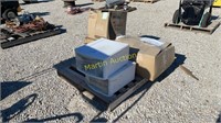 pallet of misc grounding clamps, grounding kit, ++