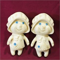 Pair Of Vintage Mrs. Pillsbury Toys