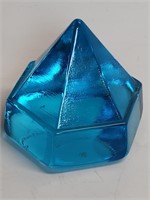 Ship Deck Prism Blue Hexagonal Pyramid Art Glass