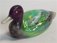 FENTON hand painted duck- Signed by Artist