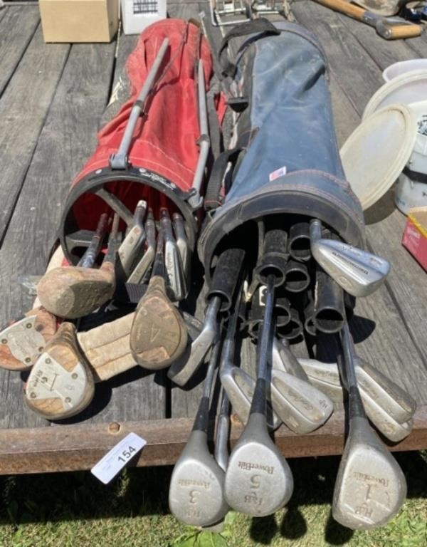 2 Sets of Golf Clubs w/ Bags