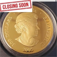 14K  45G $300 2005 Royal Canadian Mint Coin