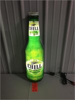 30'" tall lighted Miller chill bottle works