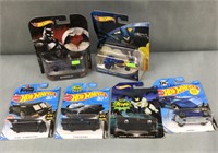 6 Batman hot wheels toy cars