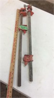 Pair of 26 inch pole clamps