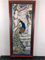Framed Peacock Art