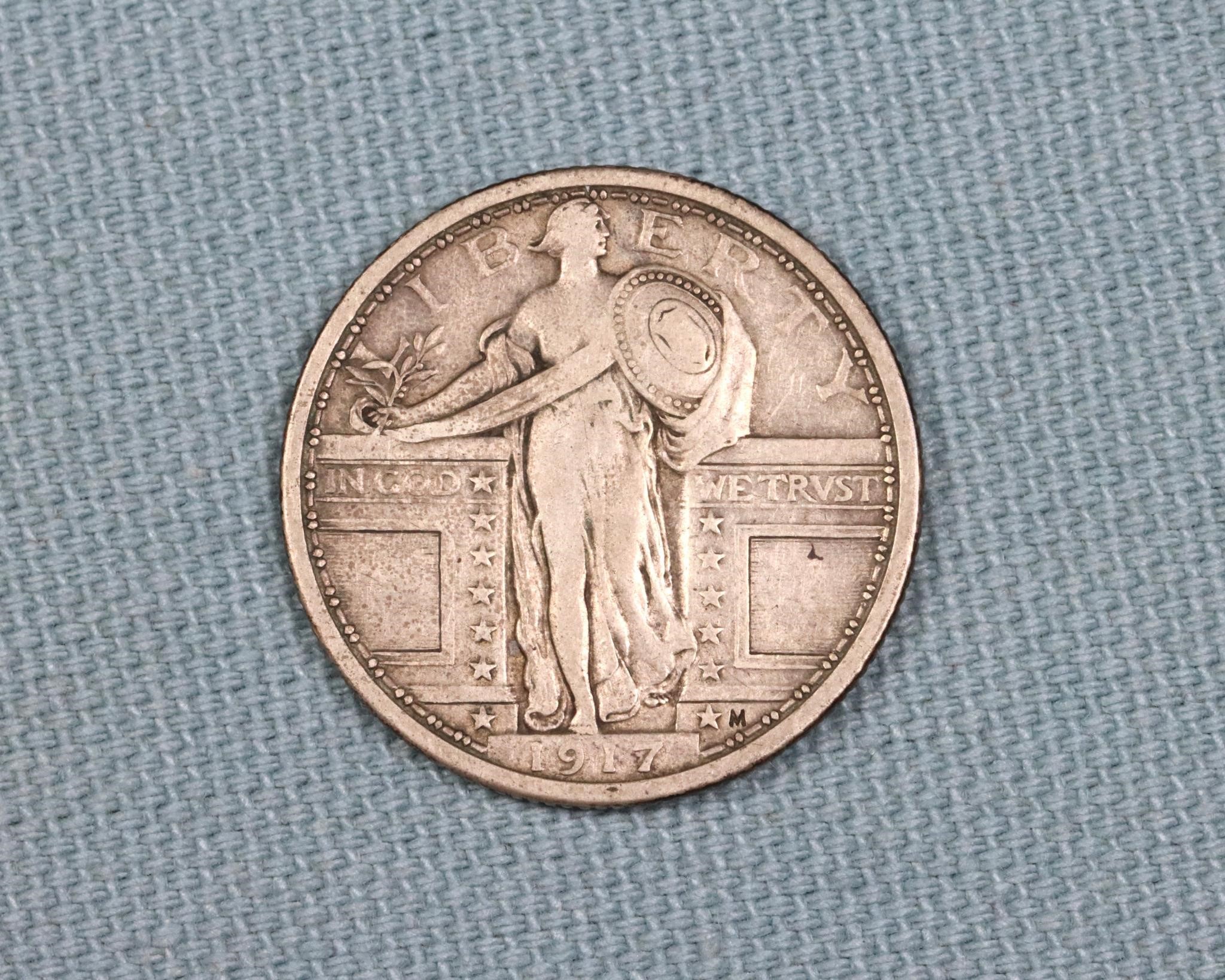 1917 Standing Liberty Quarter, Type 1