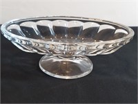 Banana Split Clear Glass Pedestal Dish