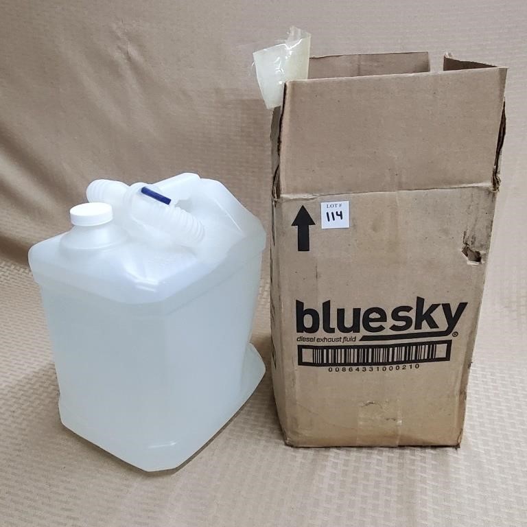 Box of Blue Sky Diesel Exhaust Fluid