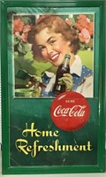 Coca Cola 1951 cardboard advert 32"x52"