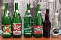 Vtg. pop & beer bottles