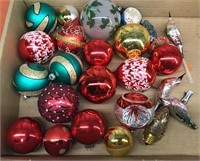 Vtg. glass tree ornaments