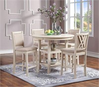 New Classic Furniture Amy Kitchen Table Set,Bisque