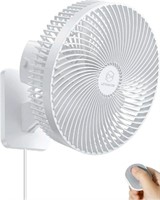 10" Quiet Wall Mount Oscillation Fan with Remote a