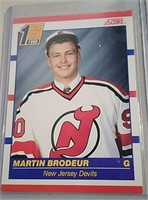 1990 Martin Brodeur Draft Card Score