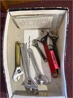 Box of crescent wrenches