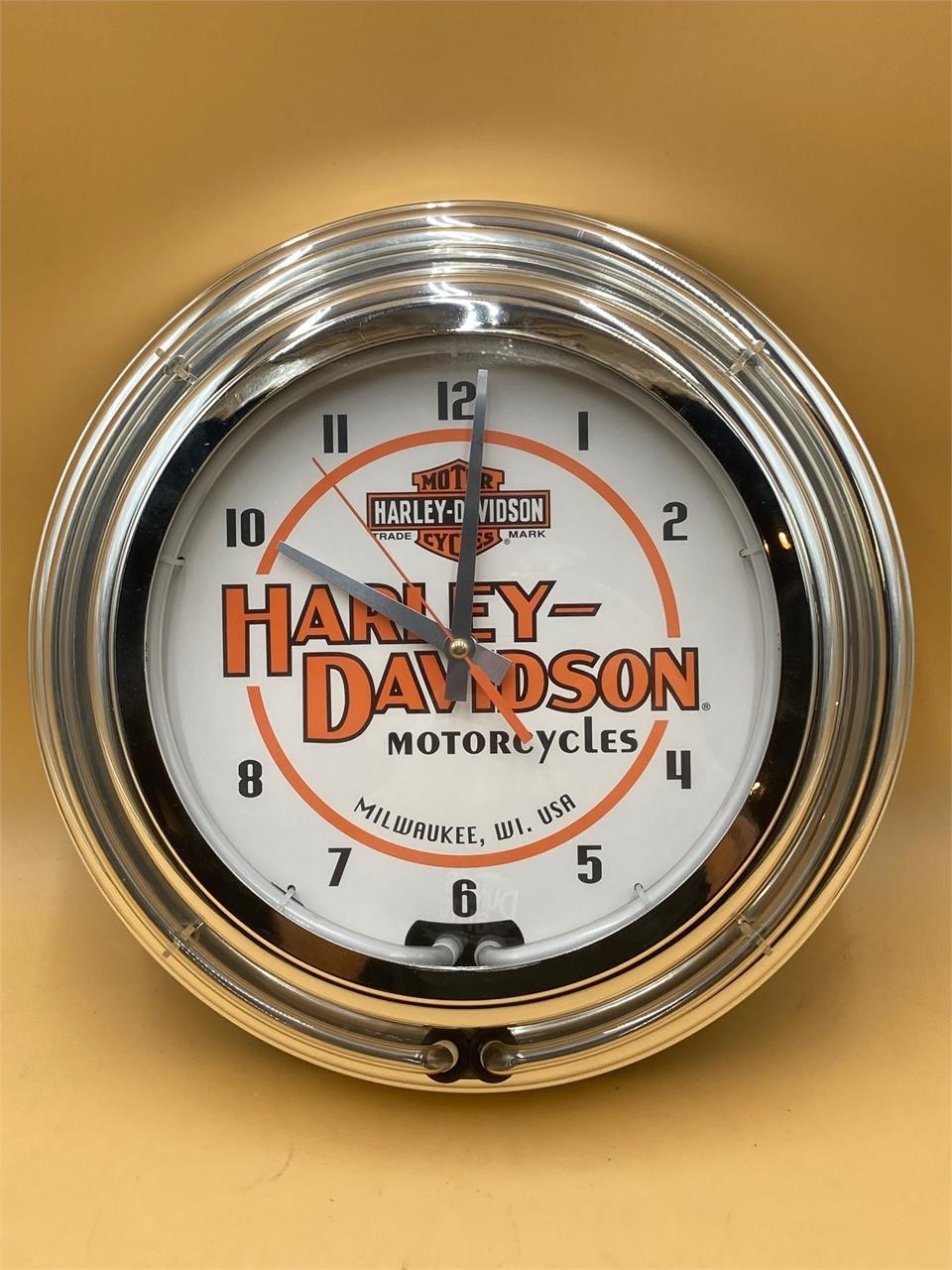 Harley-Davidson Neon Wall Clock