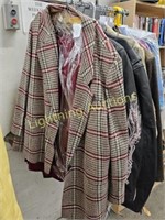 WOMEN'S TARTAN PLAID COAT, AND RED NWT SKIRT