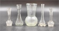 GROUP LOT OF FIVE VASES