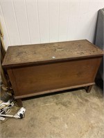 ANTIQUE BLANKET CHEST - 44" X 19" X 28"