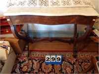 MARBLE TOP TABLE--30" W X 17"D X 30"T